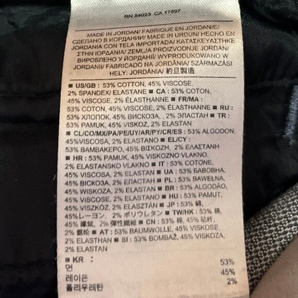 Banana Republic Sloan Women's Blue Mid Rise Straight Trousers Dress Pants Size 2 - Picture 5 of 5